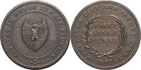 Great Britain, Worcestershire. Worcester 1/2 Penny Token CIVITAS IN BELLO IN PACE FIDELIS -