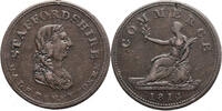 Great Britain, Stafforshire 1/2 Penny Token COMMERCE -