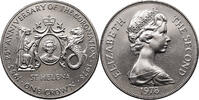 St. Helena Island 1 Crown 25th anniversary of Queen Elizabeth's coronation -