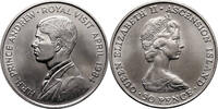 Ascension Island 50 Pence / 1 Crown Royal Visit of Prince Andrew -