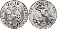 Czechoslovakia 100 Korun 30th Anniversary of Independence -