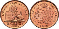 Belgium 2 Centimes DES BELGES -