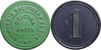Chile Token 1 Dollar Compania Salitrera el Loa Officina Anita -