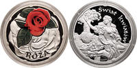 Poland Silver Medal Rose, series: Beauty of Flowers -