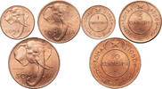 Somalia Set: 1, 5, 10 Centesimi -