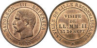France, Napoleon III 10 Centimes Visit of Napoleon III to Lille -