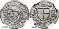 Schilling ND (1477-1489) Teutonic Order / Deutscher Orden Martin I Truchsess NGC MS 62
