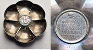 Switzerland Silver bowl / saucer with 5 Francs coin -