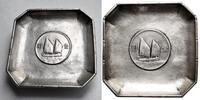 China, Republic Silver bowl / saucer with 1 Dollar -