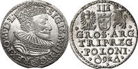 Poland, Zygmunt III Waza Trojak (3 Groschen) Marienburg -