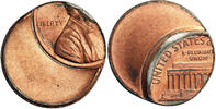 USA 1 Cent “Lincoln Cent” error - struck off center -