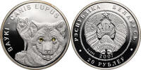 Belarus 20 Roubles 2007 Wolves PP