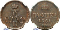 Poland / Russland 1/4 Kopek / Polushka Warsaw mint -