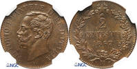 Italy 2 Centesimi Vittorio Emanuele II 1861-1878 -
