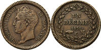 Monaco Decime 1838 MC Honore V 1819-1841 SS+