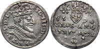 Poland / Lithuania Trojak (3 Grosze) Zygmunt III Waza -