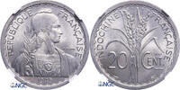French Indo-China 20 Cents ESSAI, Top grade! only 3 pcs pop. -
