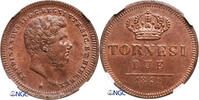 Italy. Naples & Sicily 2 Tornesi Ferdinando II -