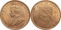 Jersey 1/12 Shilling 1913 George V Fast St