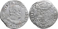 Spanish Netherlands (Belgien) 1/5 Filipsdaalder (1/5 Ecu) Hasselt mint, Filips II (1555-1598) -