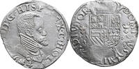 Spanish Netherlands (Holland) 1/5 Filipsdaalder (1/5 Ecu) Dordrecht mint, Filips II (1555-1598) -
