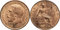 Great Britain Farthing 1919 George V Fast St