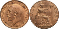 Great Britain 1/2 Penny 1915 George V Fast St