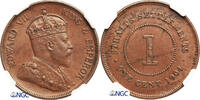 Straits Settlements Cent Edward VII -