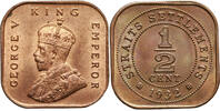 Straits Settlements 1/2 Cent George V -