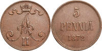 Finnland - Russian occupation 5 Pennia Alexander II -