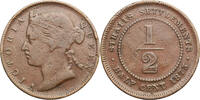 Straits Settlements 1/2 Cent Victoria -