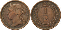 Straits Settlements 1/2 Cent Victoria -