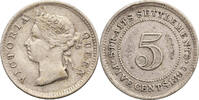 Malaya, Straits Settlements 5 Cents Victoria -