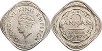 India British 2 Annas George VI -