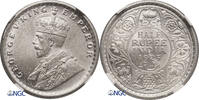 India British 1/2 Rupee George V -