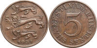 Estonia, Republic 1918-1941 5 Senti -