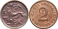 Estonia, Republic 1918-1941 2 Senti -