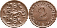 Estonia, Republic 1918-1941 2 Senti -