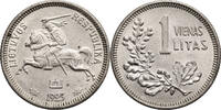 Lithuania, First Republic 1918-1940 1 Litas -