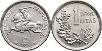 Lithuania, First Republic 1918-1940 1 Litas -