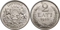 Latvia, First Republic 1918-1938 2 Lati -