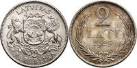 Latvia, First Republic 1918-1938 2 Lati -