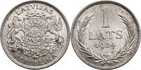 Latvia, First Republic 1918-1938 1 Lati -