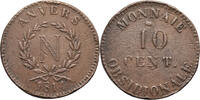 Antwerp (Anvers) - sige 10 Centimes Napoleon I Bonaparte -