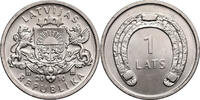 Latvia, Republic 1 Lats Horseshoe -
