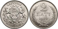 Latvia, First Republic 1918-1938 2 Lati -