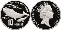 Australia 10 dollars Southern Right Whale, Piedfort / Piefort -