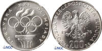 Poland 200 Zlotych XXI Olimpics, Montreal -