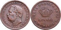 India Portuguese 1/4 Tanga (15 Reis) -