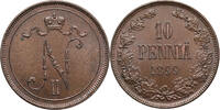 Finland, (Russian occupation) 10 Pennia Nicholas II -